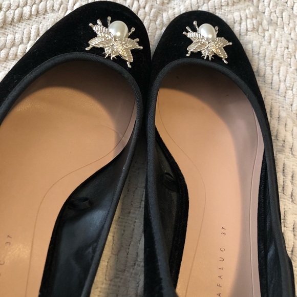 ZARA trafaluc velvet insect flats - Picture 4 of 7